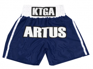 Custom Boxing Shorts : KNBXCUST-2042-Navy